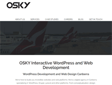 Tablet Screenshot of oskyinteractive.com.au